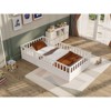 CAVINAS Twin Size Wood Montessori Bed,Modern Integral Constructed Floor Bed with Super High Security Barrier and Door,Toddler Bed for Bedroom - 2 of 4