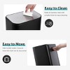 SEVOBAL Trash Can Kitchen Garbage Can Trash Cans Rectangle Stainless Steel with Soft Close Lid Step Foot Pedal Bathroom Toilet, Black, 14"*9"*9" - 4 of 4