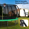 Aukfa 16FT Pumpkin Trampoline with Enclosure Net & Basketball Hoop,Outdoor Trampoline Set with Safety Net, Ladder, Balance Bar - 3 of 4