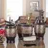Creative Scents Dublin Brown 6-Piece Bathroom Accessories Set - 3 of 4