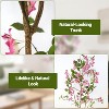 2-Pack 4FT Artificial Bougainvillea Trees with Large Fake Flowers Indoor/Outdoor Faux Plant Decor for Weddings, Parties, Christmas, Porch, Patio - 4 of 4