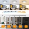 Itopfox Dimmable LED Flush Mount Ceiling Light with Remote Control, Adjustable 3000K-6500K Color, Ultra-Thin Modern Ceiling Lamp for Bedroom Kitchen - 2 of 4