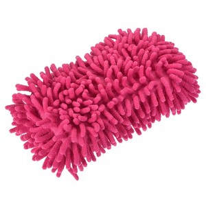 Unique Bargains Home Cleaning Microfiber Chenille Sponge Mitten 9.06" x 5.12" x 2.36" - 1 of 4