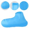 Unique Bargains Unisex Silicone Shoes Covers Rain Boots Reusable