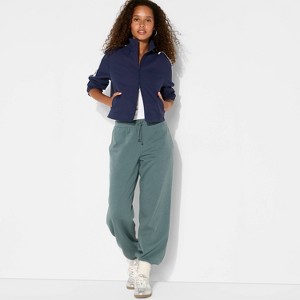 Women's Fleece Mid-Rise Joggers - Wild Fable™ - 1 of 3