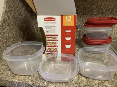 Rubbermaid Easy Find Lids 40pc Plastic Food Storage Container Set Clear :  Target