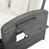Okak PE Wicker 2-Person Chaise Lounge Outdoor with Adjustable Backrest,Free Waterproof Cover,Patio Lounge Chairs for Poolside,Garden,Backyard - 4 of 4