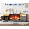 GAOMON 70"TV Stand for Living Room,Modern Wooden TV Console Table with Storage Cabinet, for TVs Up to 75",Compatible with 36"Electric Fireplace - 2 of 4