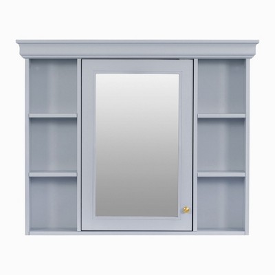 NicBex Bathroom Wall Mount Storage Cabinet Mirror Medicine Cabinet with Shelves