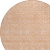 Peach And Ivory Floral Washable Indoor Outdoor Area Rug - 4 of 4
