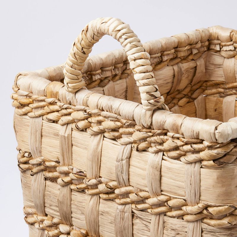 L Milk Crate Natural Woven - Threshold&#8482;, 4 of 5
