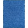 Unique Loom Solid Shag Solid Indoor Woven Area Rug - 2 of 4
