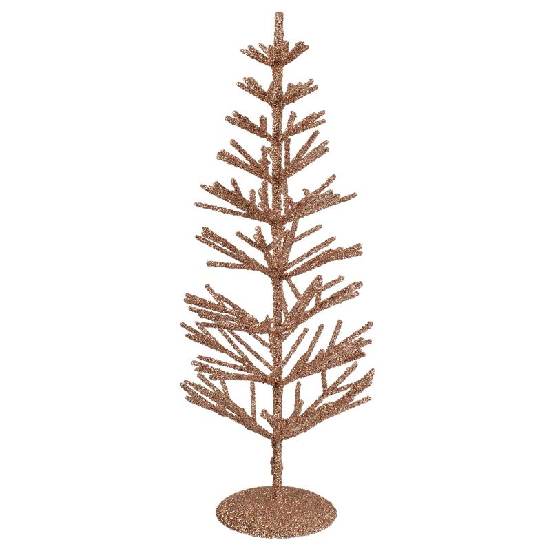 Northlight 18" Rose Gold Artificial Tabletop Christmas Tree - Unlit, 1 of 5