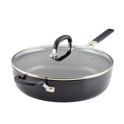 Cook N Home Ceramic Nonstick Coating Deep Saute Fry Pan with Lid 3.5-Q