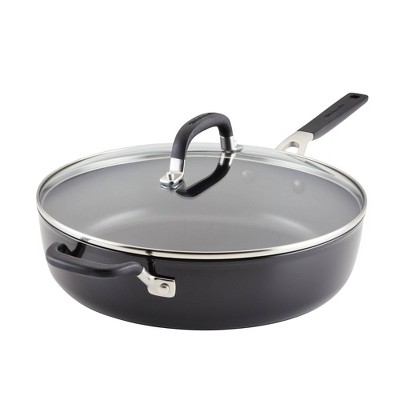 Induction 21 Steel Ceramic Coated Saute Skillet with Lid (5 Qt