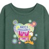 Women's - Nickelodeon - Mother's Day Lightweight French Terry Wide Neck Long Sleeve Shirt - 2 of 4