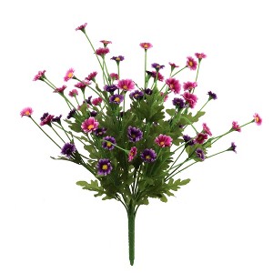 Floral Home 17" Purple Mauve Daisy Bush - 12-Piece - 1 of 2