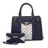 MKF Collection Christine Circular Print Vegan Leather Satchel Bag for Women with Matching Wallet by Mia K - 2 of 4