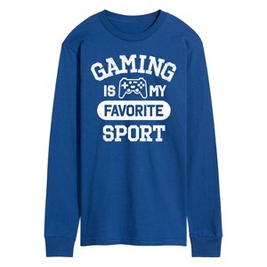 Men's - Instant Message - Gaming Is My Favorite Sport Long Sleeve Graphic T-Shirt - 1 of 4