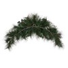 Vickerman Artificial Long Leaf Pine with Seeded Cedar, Eucalyptus Foliage, and Pinecones Crescent Swag. - image 2 of 4