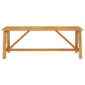 vidaXL Garden Dining Table Natural wood Solid acacia wood Medium Durable - 1 of 4