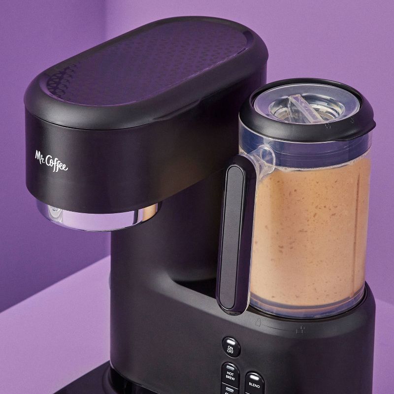 Mr. Coffee Frappe Single-Serve Iced and Hot Coffee Maker/Blender with 2 Reusable Tumblers and Coffee Filter, 6 of 14