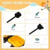 TopComfy Baby Walkers 2 in 1 Ride on Tractor, Caterpillar Licensed Ride on Excavator with Shovel Detachable Trailer, Yellow, 23.8"*12.6"*11" - 4 of 4