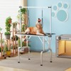 Dog Pet Grooming Table Heavy Duty Adjustable with Overhead Arm, Two Grooming Noose Mesh Tray - 4 of 4