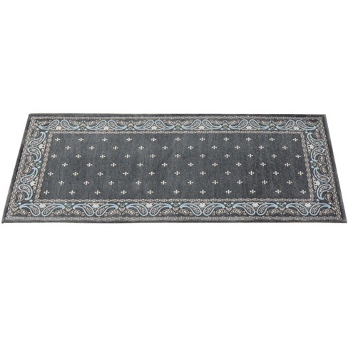 Collections Etc Bordered Chenille Rug : Target