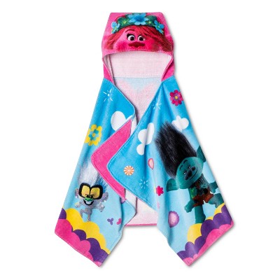 Trolls World Stage Hooded Towel