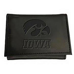 Evergreen University of Iowa Tri Fold Leather Wallet - 1 of 1