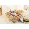 Vintiquewise Set of 5 Natural Bamboo Oval Storage Bread Basket Storage Display Trays - image 3 of 4