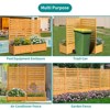 DoCred Air Conditioner Fence, Freestanding Privacy Fence,1-2Panel Wood Screens with Planter Box for Outdoor AC, Trash Can, Pool Equipment Enclosure - 3 of 4