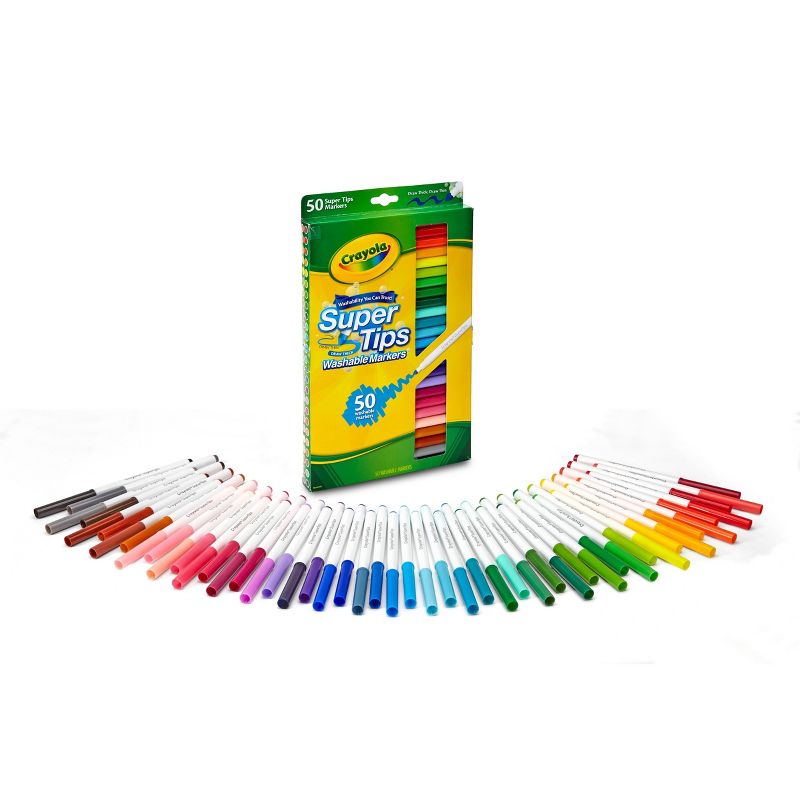 Crayola 50ct Super Tips Washable Markers, 4 of 10