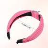Unique Bargains Girl's Knotted Headbands Pink Brown 1.18" Wide 6 Pcs - 4 of 4