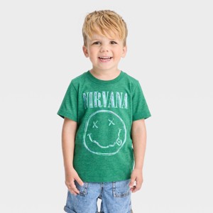 Toddler Boys' Nirvana Short Sleeve T-Shirt - Green - 1 of 3