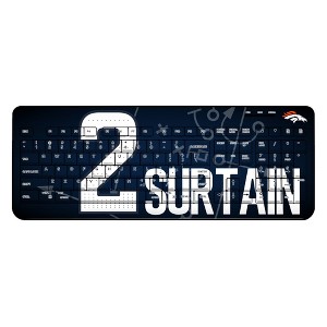 NFL Denver Broncos Players Game Tactic Wireless USB Keyboard - 1 of 4