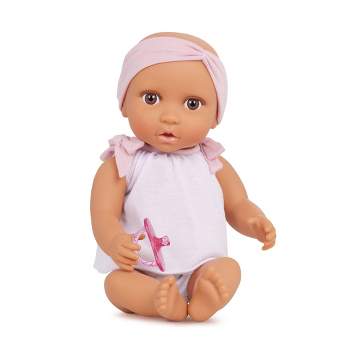LullaBaby Doll With 2pc Outfit And Pink Pacifier