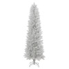 6ft White Slim Pencil Christmas Tree with 250 LED Lights, 8 Lighting Modes, Color & Warm White Options, Hinged Design, 571 Twig Tips - 3 of 4