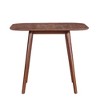 ACEPANO Modern Square Wood Dining Table with Engineered Wood Veneer & Tapered Legs for Dining Room-Dark Walnut - 2 of 4