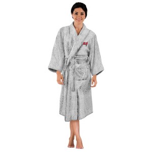 NFL Tampa Bay Bucs Women's Faux Shearling Bathrobe - 1 of 3