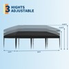 10x30 Pop Up Canopy with 8 Sidewalls-Heavy Duty Tent with Portable Roller Bag-3 Adjustable Height,8 Weight Bags,8 Stakes & 6 Guy Ropes - 4 of 4