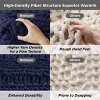 Bedsure Chunky Knit Throw Blanket for Couch - 100% Hand Knitted, 5.06 lbs Chenille Blanket for Bed Living Room Home Decor, Thick and Soft - 4 of 4