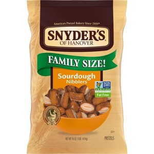 Snyder's of Hanover Pretzels Sourdough Nibblers Family Size - 16oz - 1 of 4