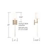 Capital Lighting Gwyneth 1 - Light Wall Light in  Winter Gold - 3 of 4