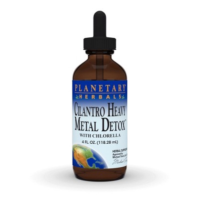 Cilantro Heavy Metal Detox with Chlorella by Planetary Herbals  -  4 oz Liquid