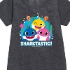Girls' - Baby Shark - Sharktastic Graphic Short Sleeve Fleece Dress - 2 of 4