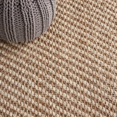 Hand-Knotted Gray Jute 8' x 10' Non-Slip Area Rug