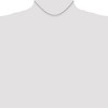 Black Bow Jewelry 1mm, 14k White Gold, Diamond Cut Solid Spiga Chain Necklace - 2 of 4