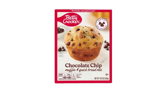 Betty Crocker Chocolate Chip Muffin and Quick Bread Mix - 14.75oz, 2 of 13, play video